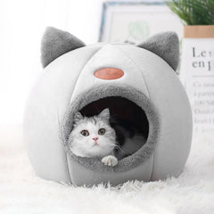 Cozy Cave Cat Bed for Winter