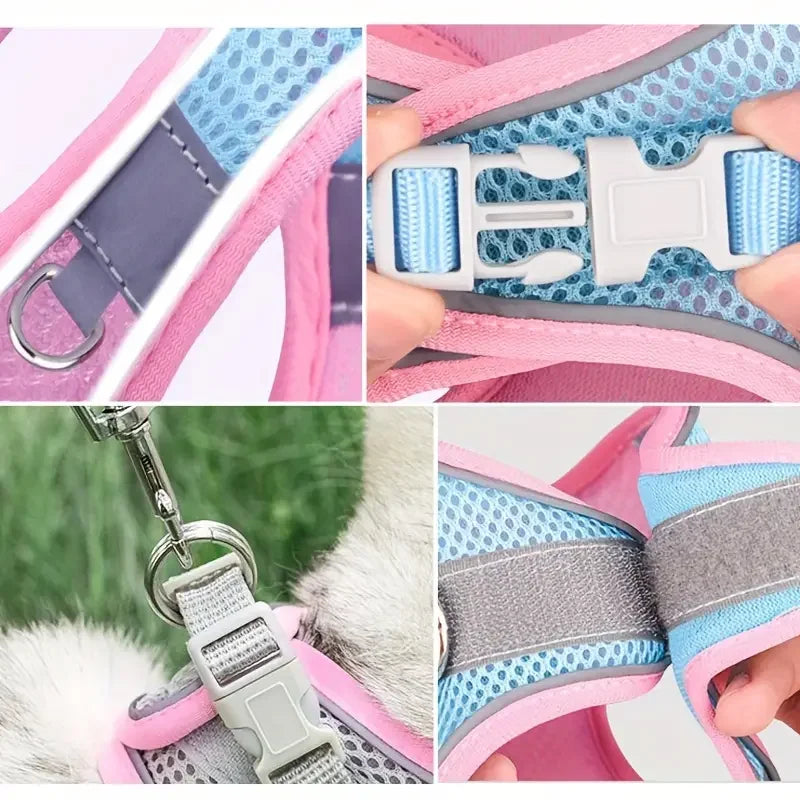 Escape-Proof Soft Mesh Pet Harness