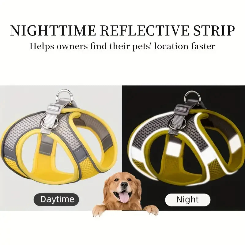 Escape-Proof Soft Mesh Pet Harness