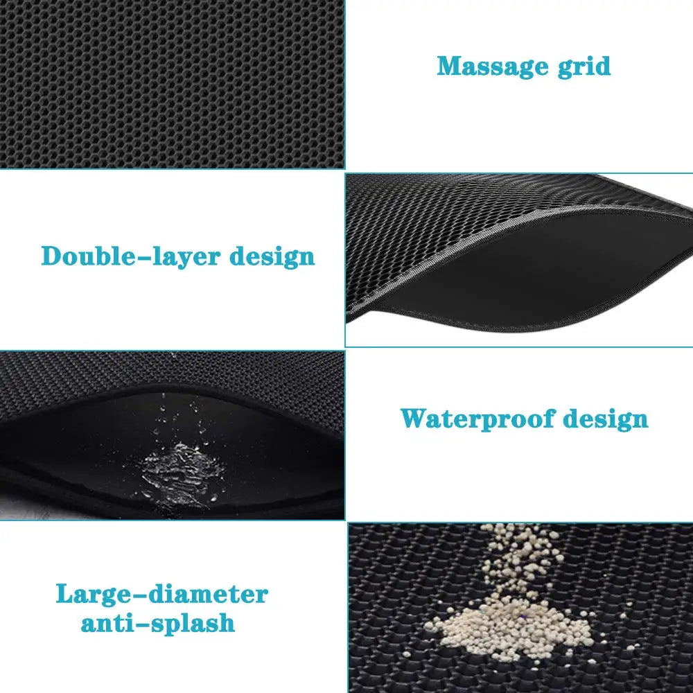 Waterproof Double-Layer Cat Litter Mat + Gift