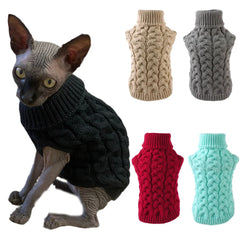 Cozy Knitted Sphynx Sweater