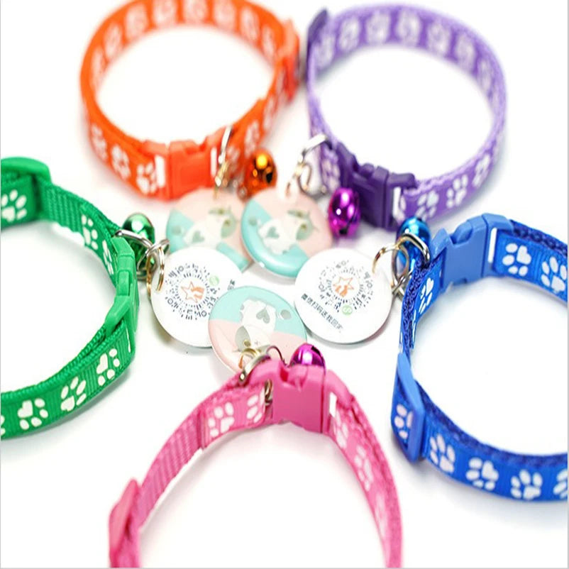 Colorful Pet Bell Collar