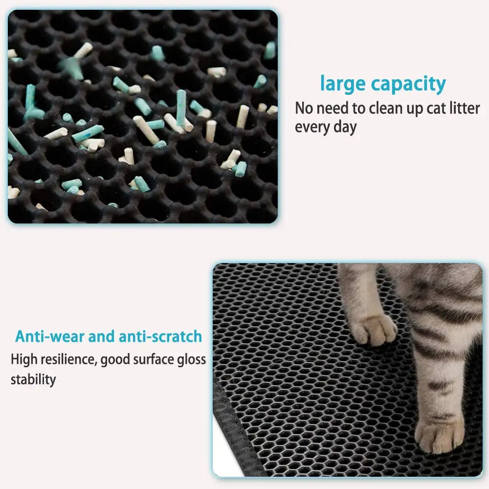 Waterproof Double-Layer Cat Litter Mat + Gift