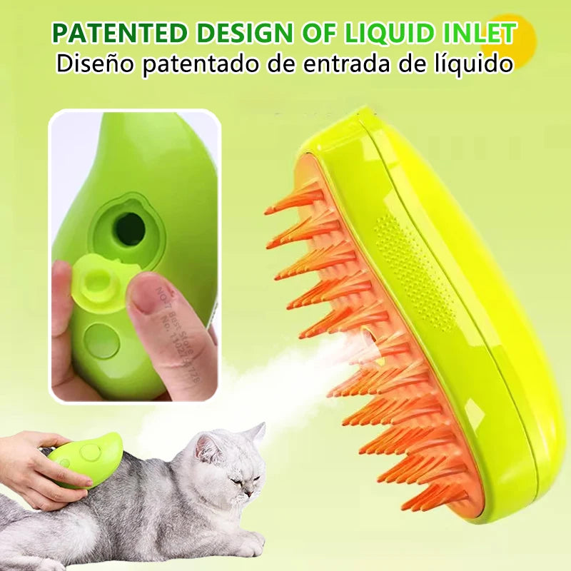 Electric Pet Steamy Grooming Brush