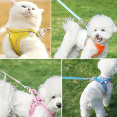 Escape-Proof Soft Mesh Pet Harness