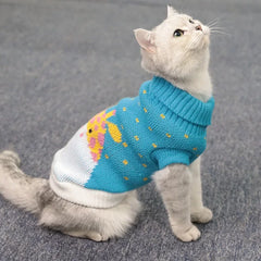 Stylish Winter Cat Sweater