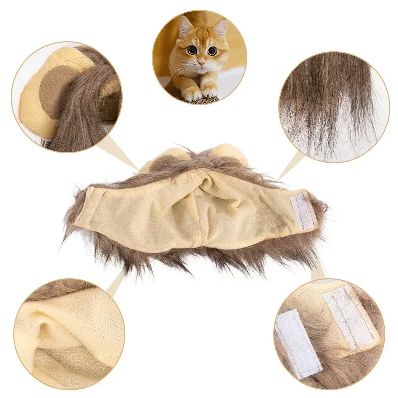 Cute Lion Mane Cat Costume