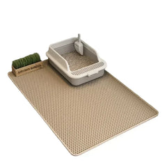 Non-Slip Double-Layer Cat Litter Mat