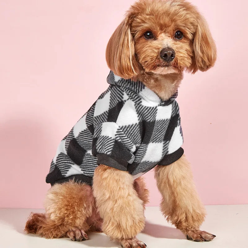 Classic Plaid Pet Hoodie